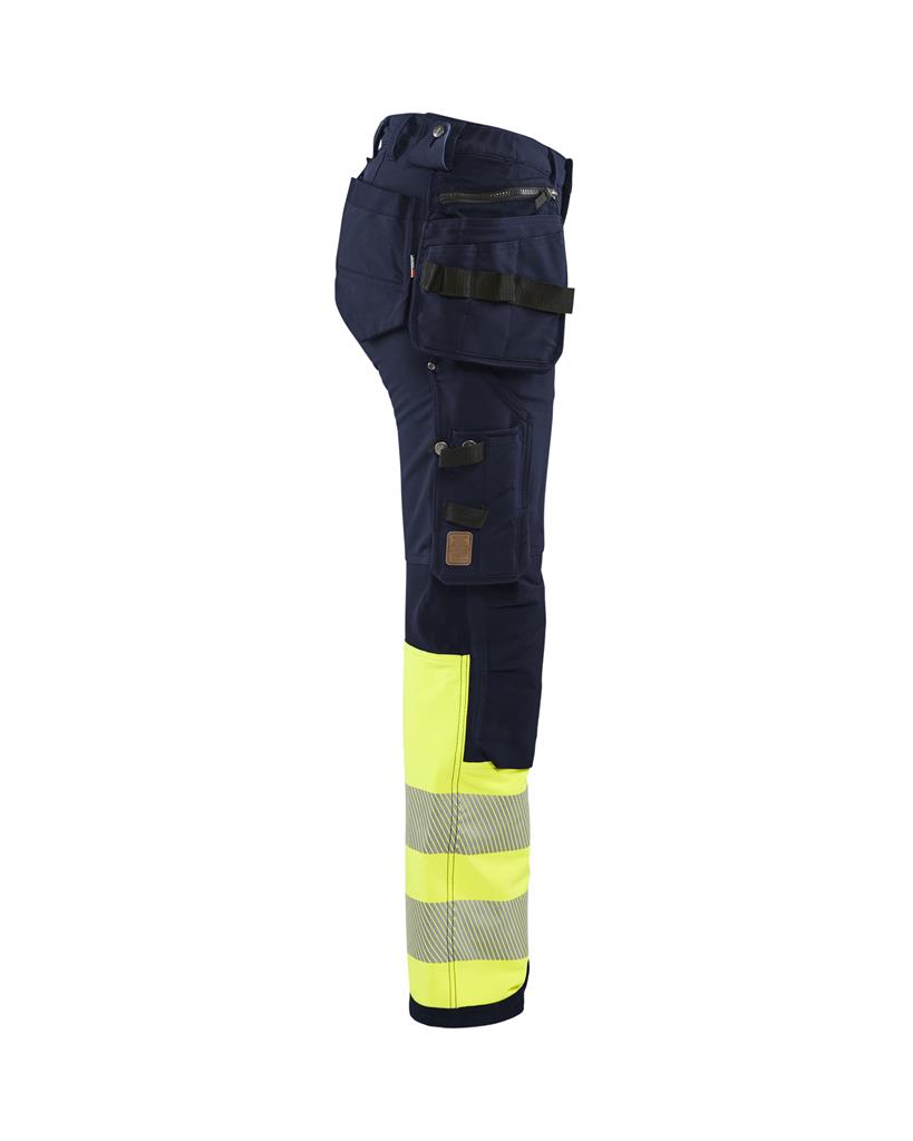 BLAKLADER 7193 WOMENS HI-VIS TROUSER WITH 4-WAY-STRETCH