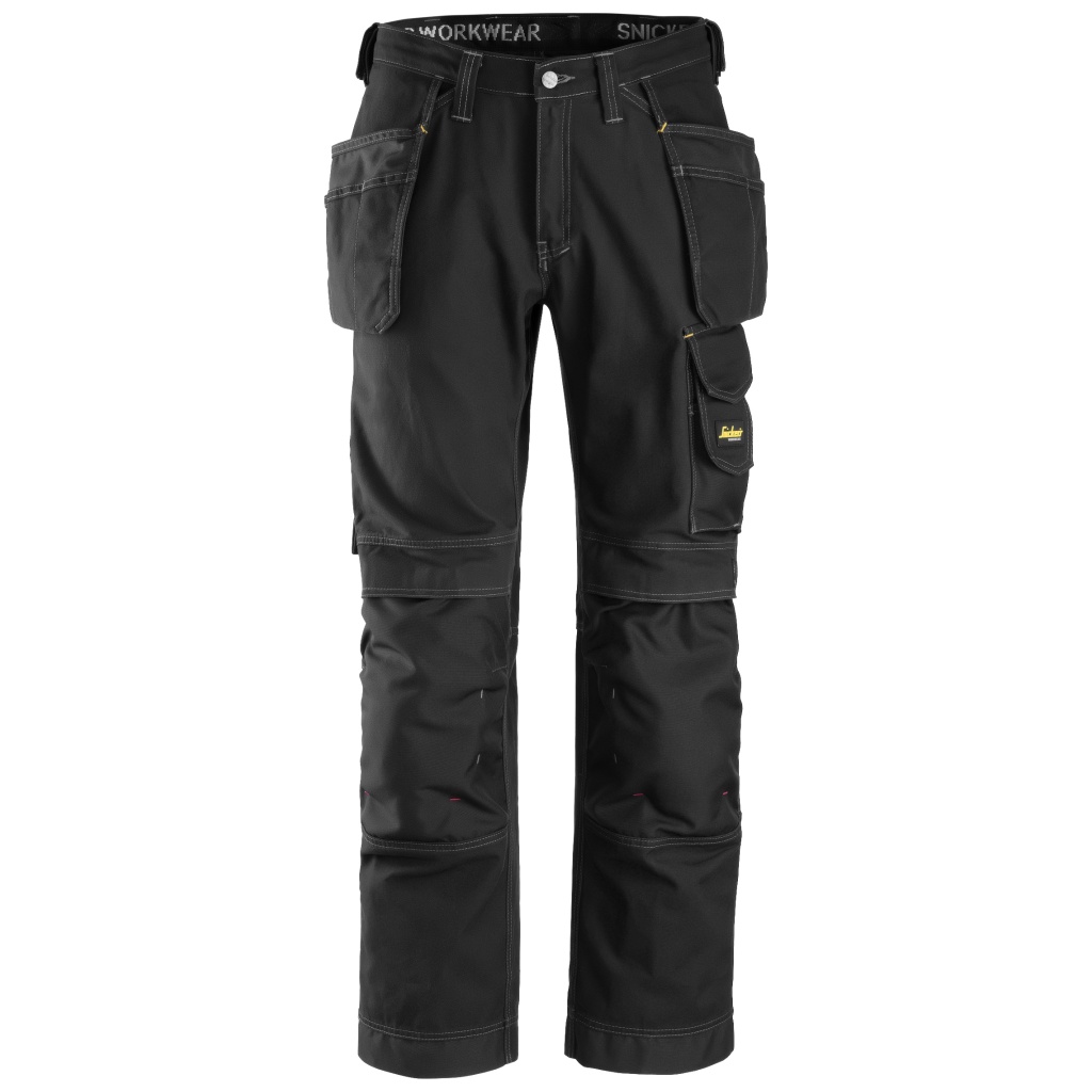 SNICKERS 3215 COMFORT COTTON WORK TROUSERS WITH HOLSTER POCK
