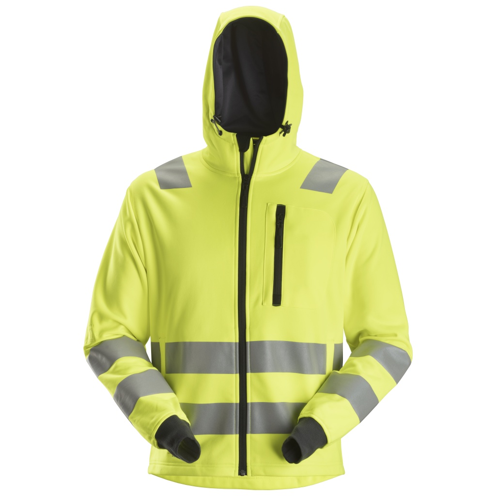 SNICKERS 8039 ALLROUNDWORK HIGH-VIS HOODIE WITH ZIPPER CLASS