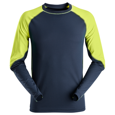 SNICKERS 2405 NEON T-SHIRT LONG SLEEVES