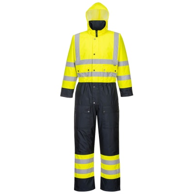 PORTWEST S485 CONTRAST COVERALL LINED