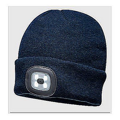 PORTWEST B029 - Lampe frontale LED rechargeable USB Beanie