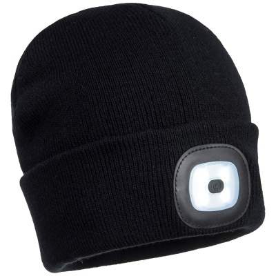 PORTWEST B029 - Lampe frontale LED rechargeable USB Beanie