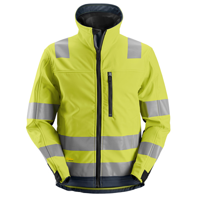 SNICKERS 1230 ALLROUNDWORK HIGH-VIS SOFTSHELL JACKET CLASS 3