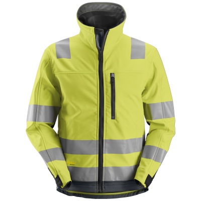 SNICKERS 1230 ALLROUNDWORK HIGH-VIS SOFTSHELL JACKET CLASS 3