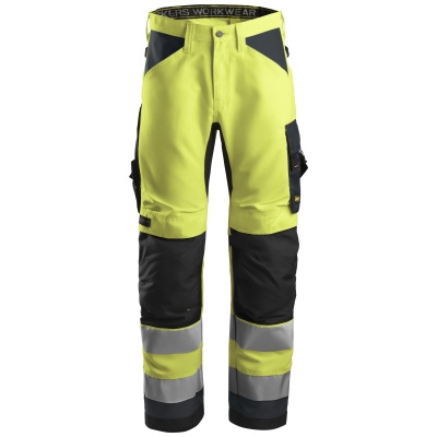 SNICKERS 6331 ALLROUNDWORK HIGH-VIS WORK TROUSERS+ CLASS 2