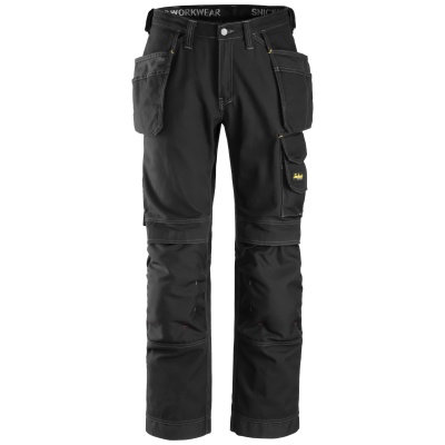 SNICKERS 3215 COMFORT COTTON WORK TROUSERS WITH HOLSTER POCK